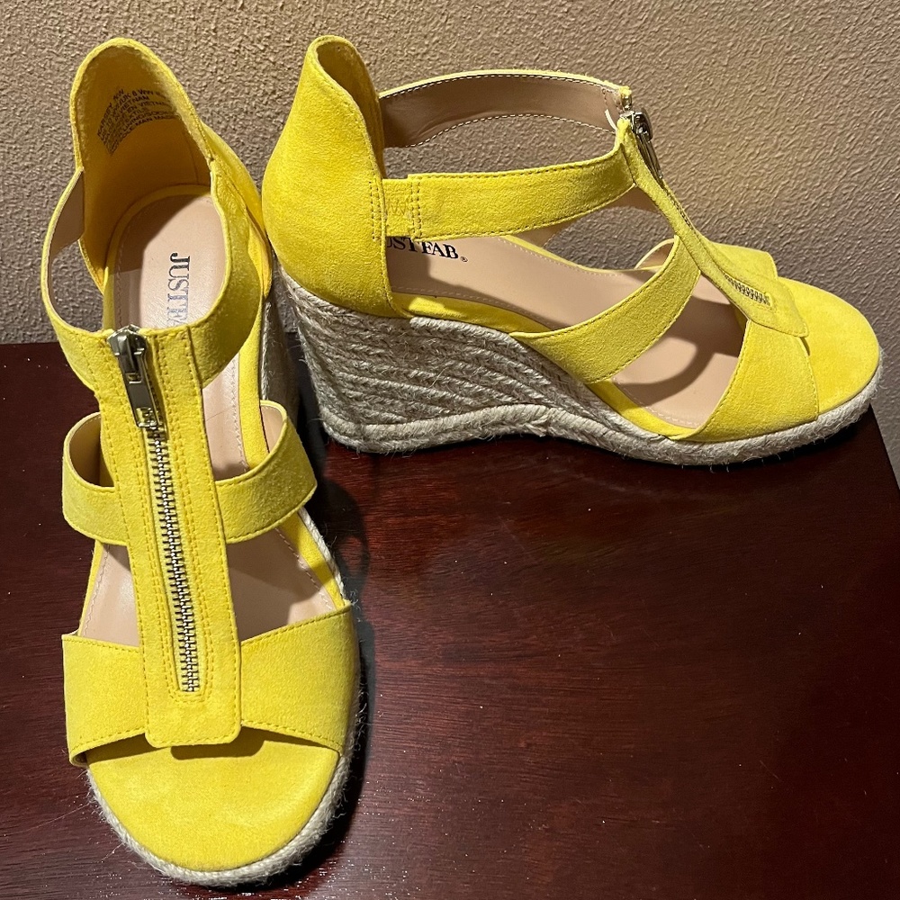 10W Yellow Just Fab Wedges